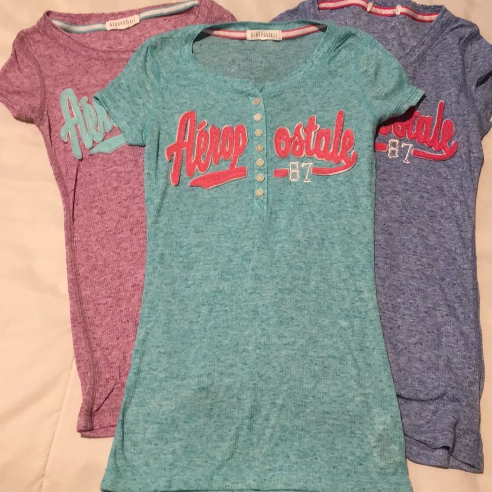 Sold!!!!!!!!!!Aeropostale t shirts S 3x